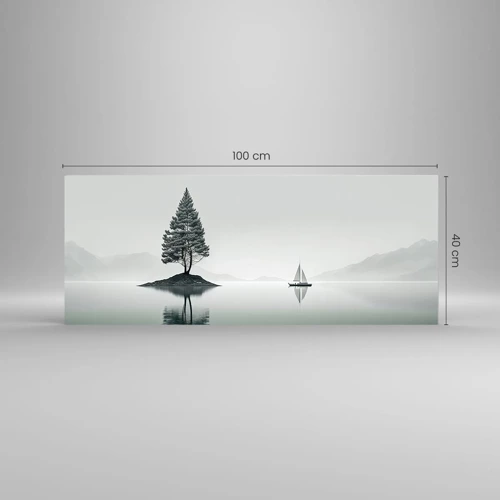 Quadro su vetro - Paesaggio onirico - 100x40 cm