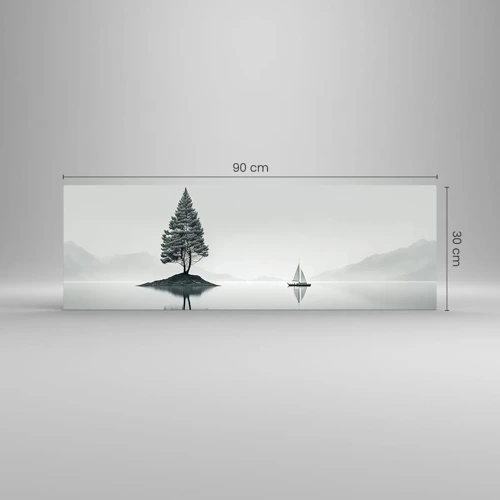 Quadro su vetro - Paesaggio onirico - 90x30 cm