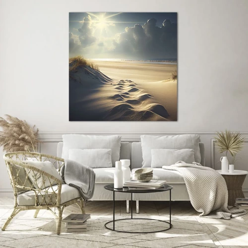 Quadro su vetro - Paesaggio rilassante - 70x70 cm