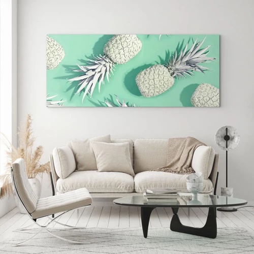 Quadro su vetro - Perfettamente adatti alla menta - 100x40 cm