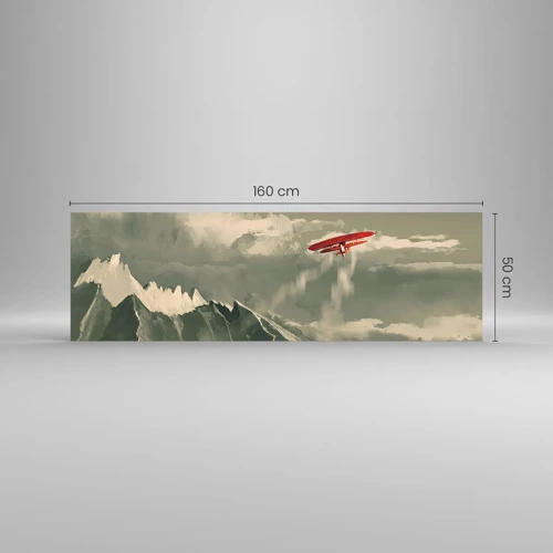 Quadro su vetro - Pioniere senza paura - 160x50 cm