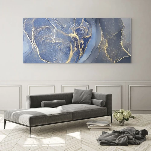 Quadro su vetro - Polvere d'oro - 160x50 cm