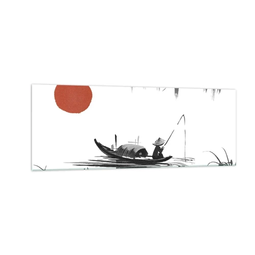 Quadro su vetro - Pomeriggio asiatico - 140x50 cm