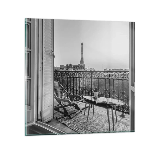 Quadro su vetro - Pomeriggio parigino - 30x30 cm