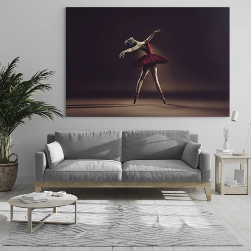 Quadro su vetro - Prima ballerina - 70x50 cm