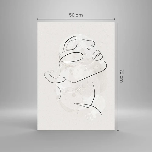 Quadro su vetro - Profilo di sogno - 50x70 cm