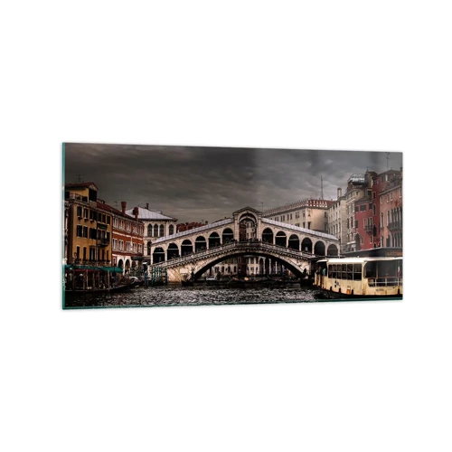 Quadro su vetro - Promessa di una sera a Venezia - 120x50 cm