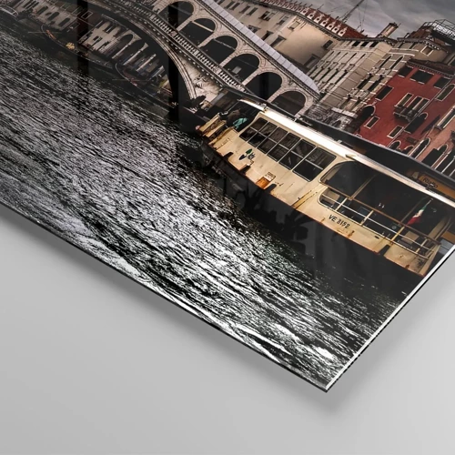 Quadro su vetro - Promessa di una sera a Venezia - 120x50 cm