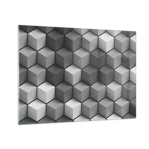 Quadro su vetro - Puzzle cubista - 70x50 cm