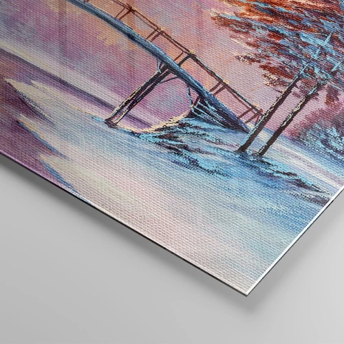 Quadro su vetro - Quattro stagioni: inverno - 60x60 cm