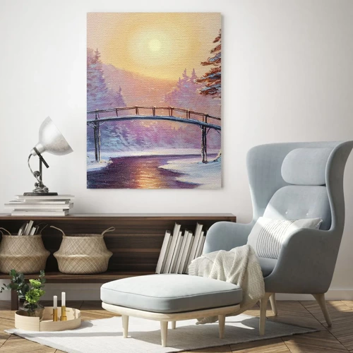 Quadro su vetro - Quattro stagioni: inverno - 70x100 cm