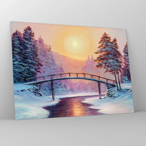 Quadro su vetro - Quattro stagioni: inverno - 70x50 cm