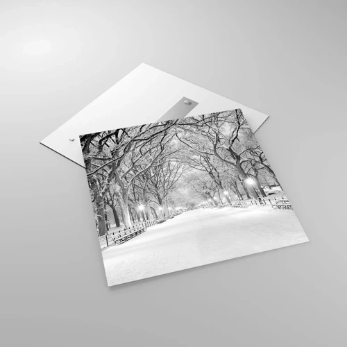 Quadro su vetro - Quattro stagioni: l'inverno - 70x70 cm