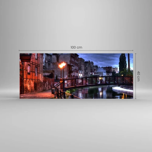 Quadro su vetro - Questa Bydgoszcz non la conosci - 100x40 cm