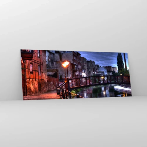 Quadro su vetro - Questa Bydgoszcz non la conosci - 100x40 cm