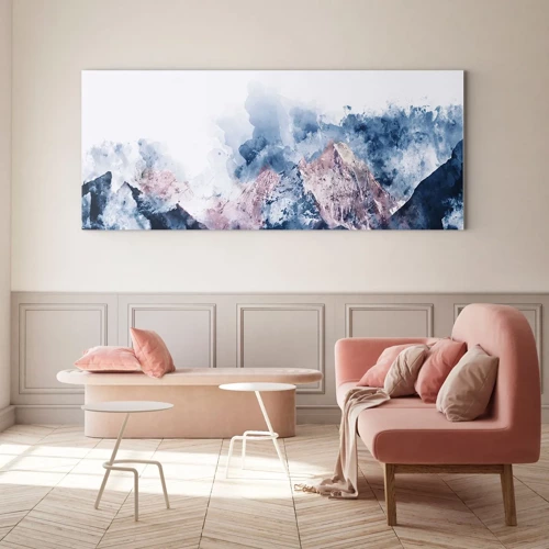 Quadro su vetro - Queste si che sono cime! - 140x50 cm