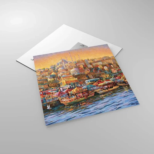Quadro su vetro - Racconto da Istanbul - 50x50 cm