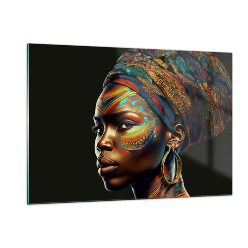 Quadro su vetro - Regina africana - 120x80 cm