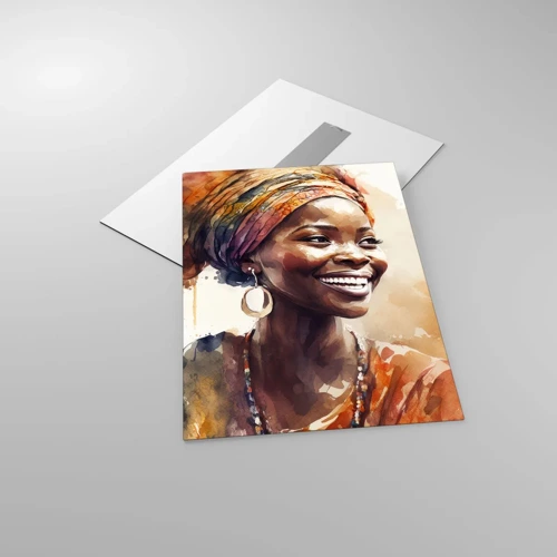 Quadro su vetro - Regina africana - 50x70 cm