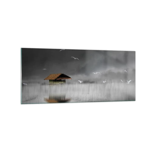 Quadro su vetro - Riparo dalla pioggia - 120x50 cm