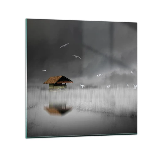 Quadro su vetro - Riparo dalla pioggia - 60x60 cm