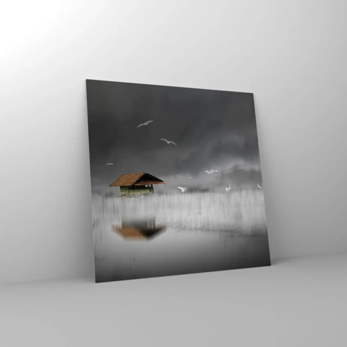 Quadro su vetro - Riparo dalla pioggia - 70x70 cm
