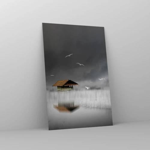 Quadro su vetro - Riparo dalla pioggia - 80x120 cm