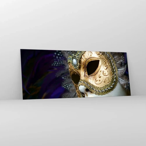 Quadro su vetro - Ritratto di Venezia in oro - 100x40 cm