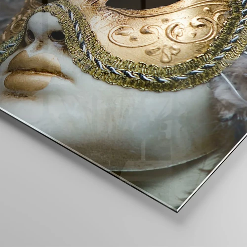 Quadro su vetro - Ritratto di Venezia in oro - 100x70 cm