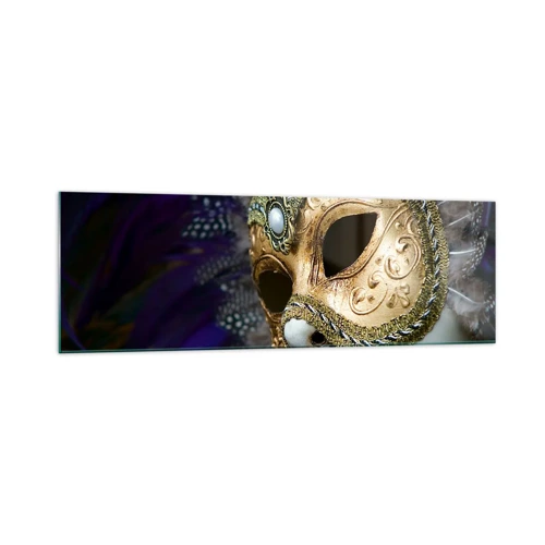 Quadro su vetro - Ritratto di Venezia in oro - 160x50 cm