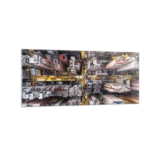 Quadro su vetro - Saluti da Hong Kong - 120x50 cm