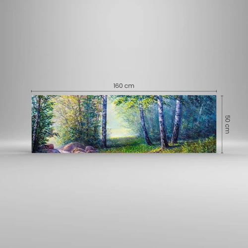 Quadro su vetro - Scena di beatitudine - 160x50 cm