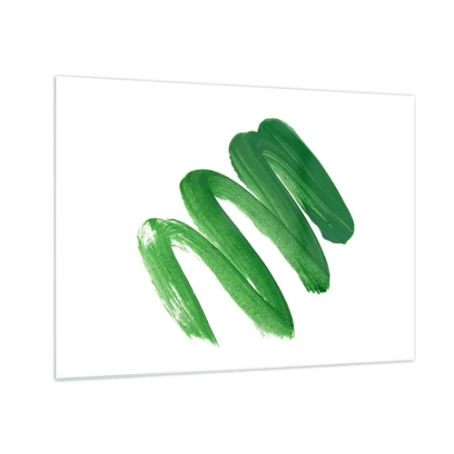 Quadro su vetro - Scherzo verde - 70x50 cm