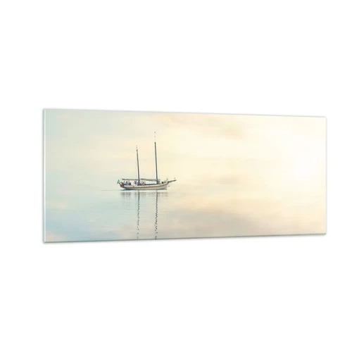 Quadro su vetro - Silenzio in mare - 100x40 cm