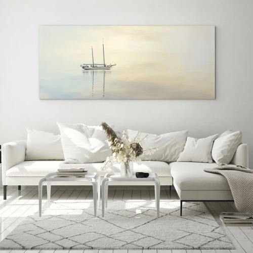 Quadro su vetro - Silenzio in mare - 100x40 cm