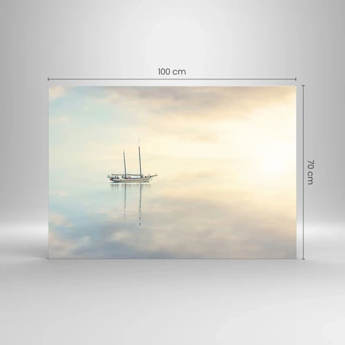 Quadro su vetro - Silenzio in mare - 100x70 cm