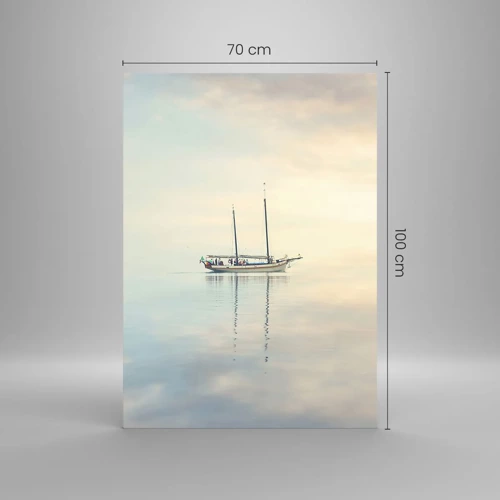 Quadro su vetro - Silenzio in mare - 70x100 cm