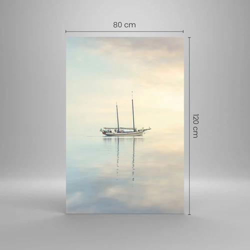 Quadro su vetro - Silenzio in mare - 80x120 cm