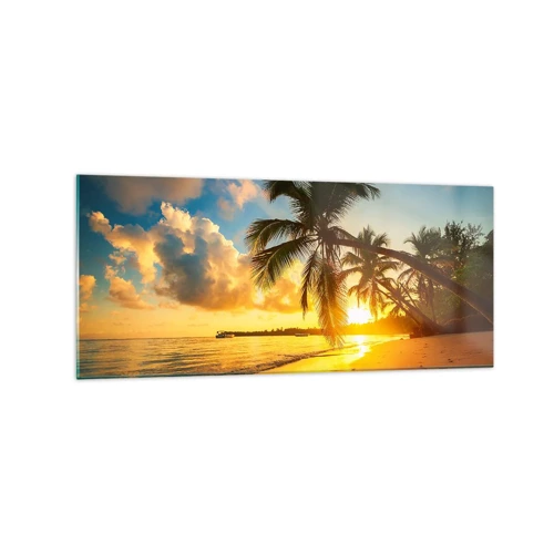 Quadro su vetro - Sogno dei Caraibi - 120x50 cm
