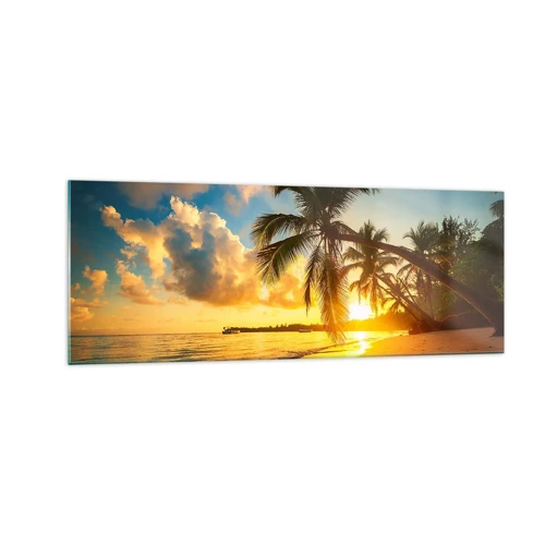 Quadro su vetro - Sogno dei Caraibi - 140x50 cm