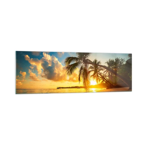 Quadro su vetro - Sogno dei Caraibi - 160x50 cm