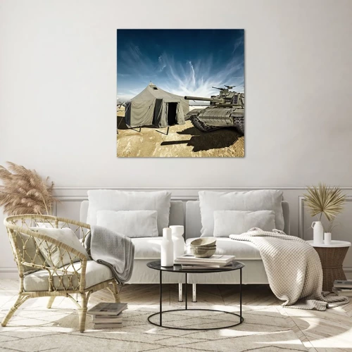 Quadro su vetro - Sogno militare - 50x50 cm