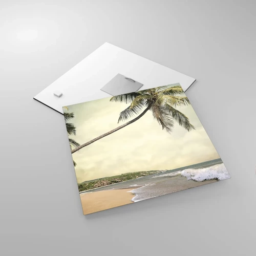 Quadro su vetro - Sogno tropicale - 30x30 cm