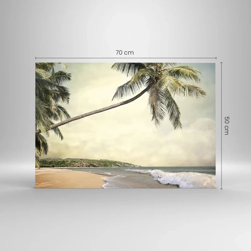 Quadro su vetro - Sogno tropicale - 70x50 cm