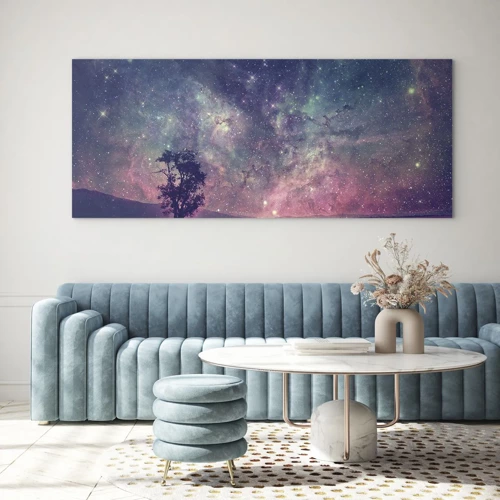 Quadro su vetro - Sotto un cielo magico - 160x50 cm