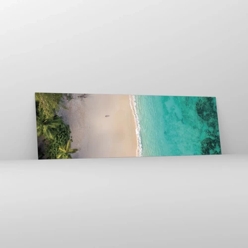 Quadro su vetro - Spiaggia del paradiso - 160x50 cm