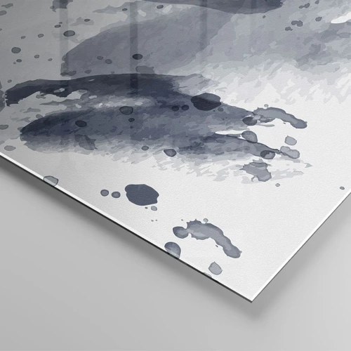 Quadro su vetro - Studio della natura dell'acqua - 50x50 cm