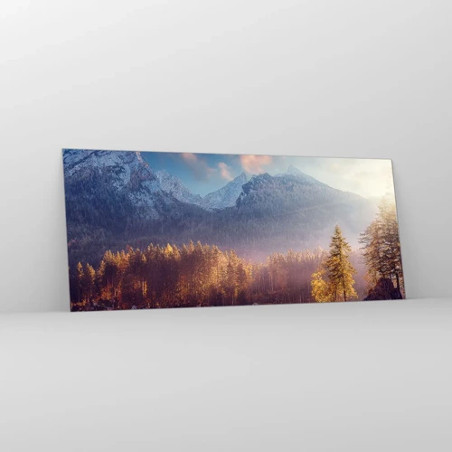 Quadro su vetro - Sui monti e nelle valli - 120x50 cm