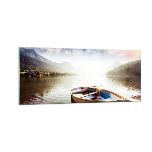 Quadro su vetro - Sull'acqua grande e pura - 100x40 cm