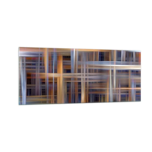 Quadro su vetro - Tessute con la luce - 100x40 cm